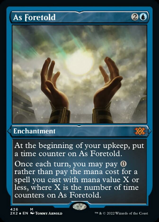 As Foretold (Foil Etched) [Double Masters 2022] | Golgari Games