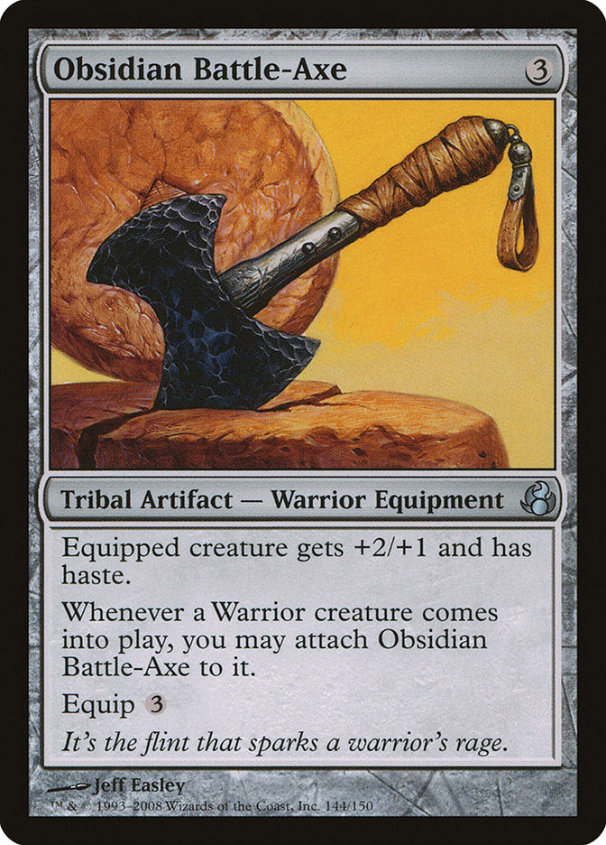 Obsidian Battle-Axe [Morningtide] | Golgari Games