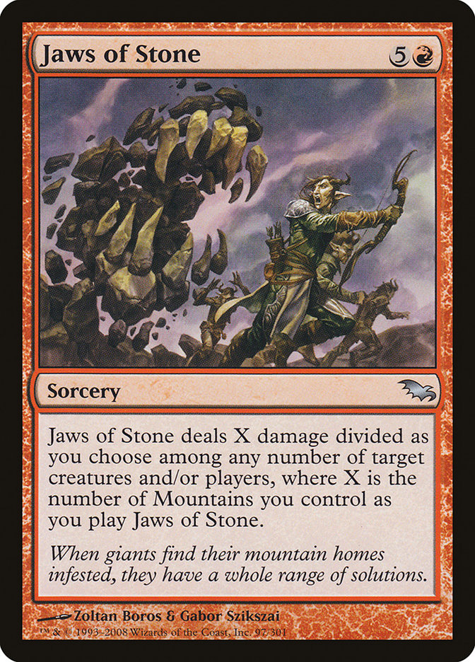 Jaws of Stone [Shadowmoor] | Golgari Games