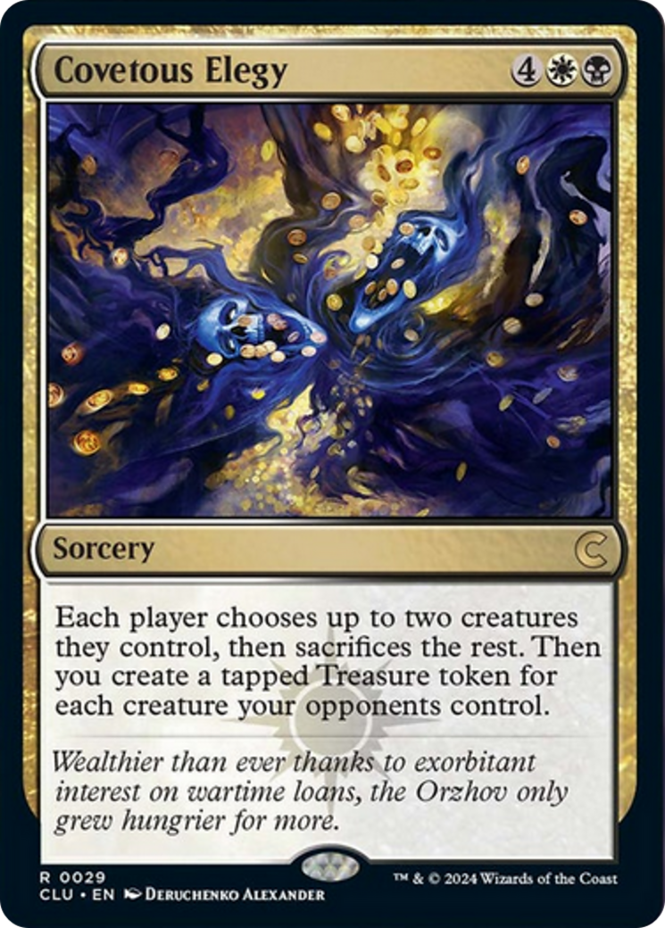 Covetous Elegy [Ravnica: Clue Edition] | Local Legends