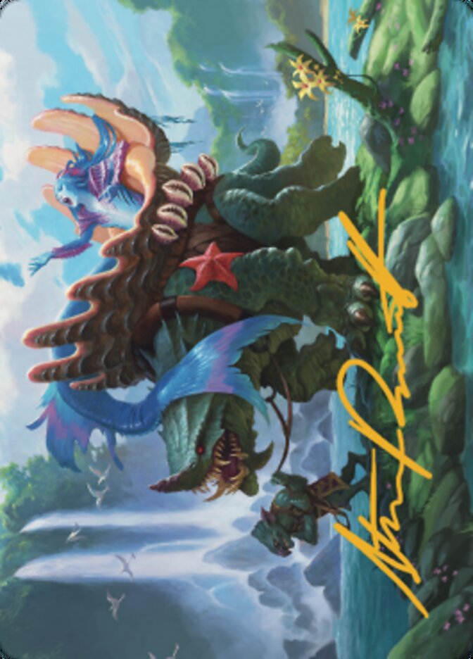 Vodalian Mindsinger Art Card (Gold-Stamped Signature) [Dominaria United Art Series] | Local Legends