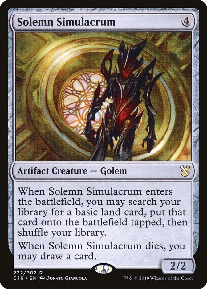 Solemn Simulacrum [Commander 2019] | Golgari Games