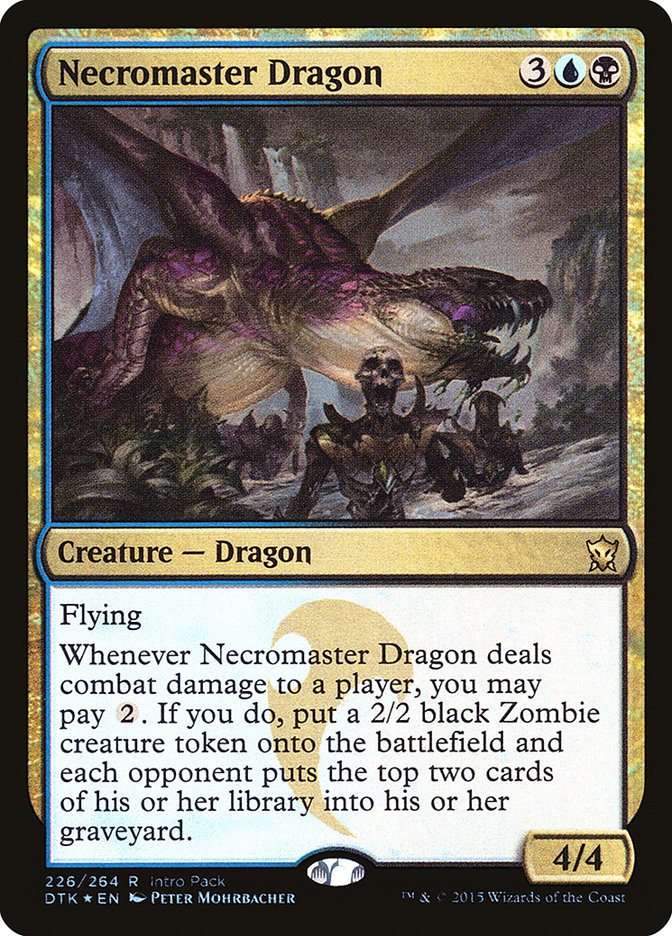 Necromaster Dragon (Intro Pack) [Dragons of Tarkir Promos] | Golgari Games