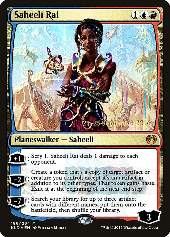 Saheeli Rai [Kaladesh Prerelease Promos] | Golgari Games