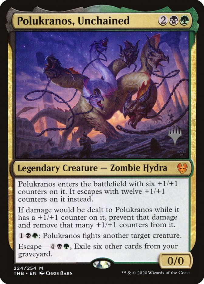 Polukranos, Unchained (Promo Pack) [Theros Beyond Death Promos] | Local Legends