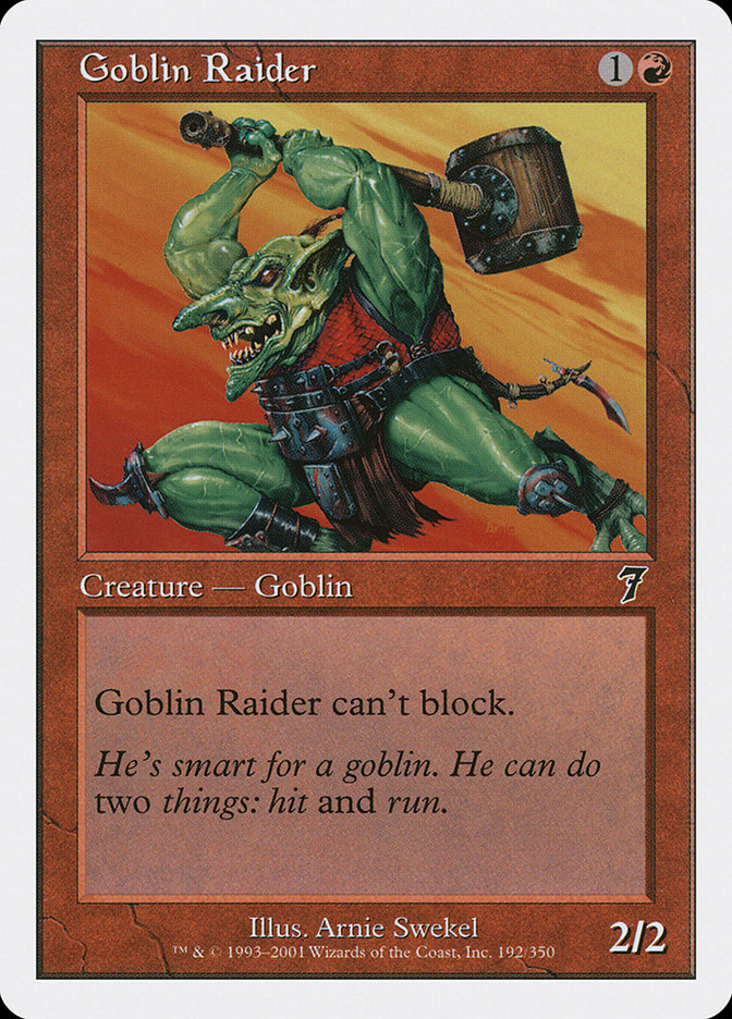 Goblin Raider [Seventh Edition] | Local Legends