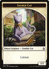 Sacred Cat // Insect Double-sided Token [Amonkhet Tokens] | Local Legends