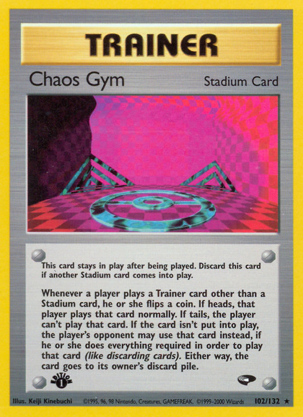 Chaos Gym (102/132) [Gym Challenge 1st Edition] | Golgari Games