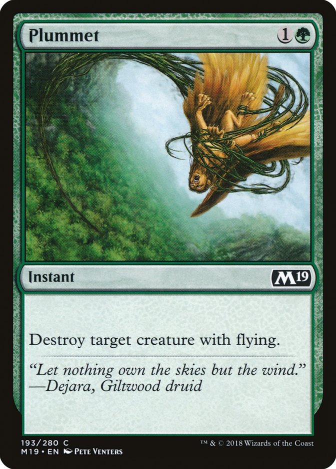 Plummet [Core Set 2019] | Local Legends