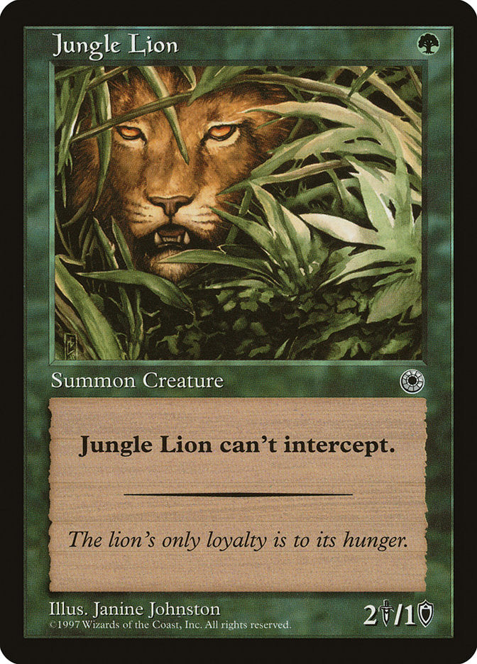 Jungle Lion [Portal] | Golgari Games