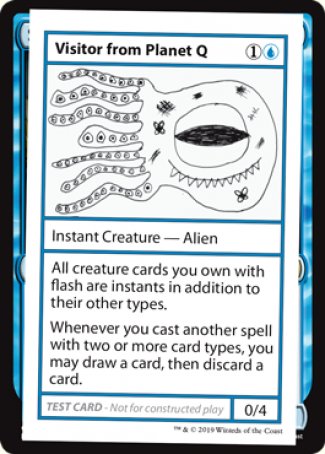 Visitor from Planet Q (2021 Edition) [Mystery Booster Playtest Cards] | Golgari Games