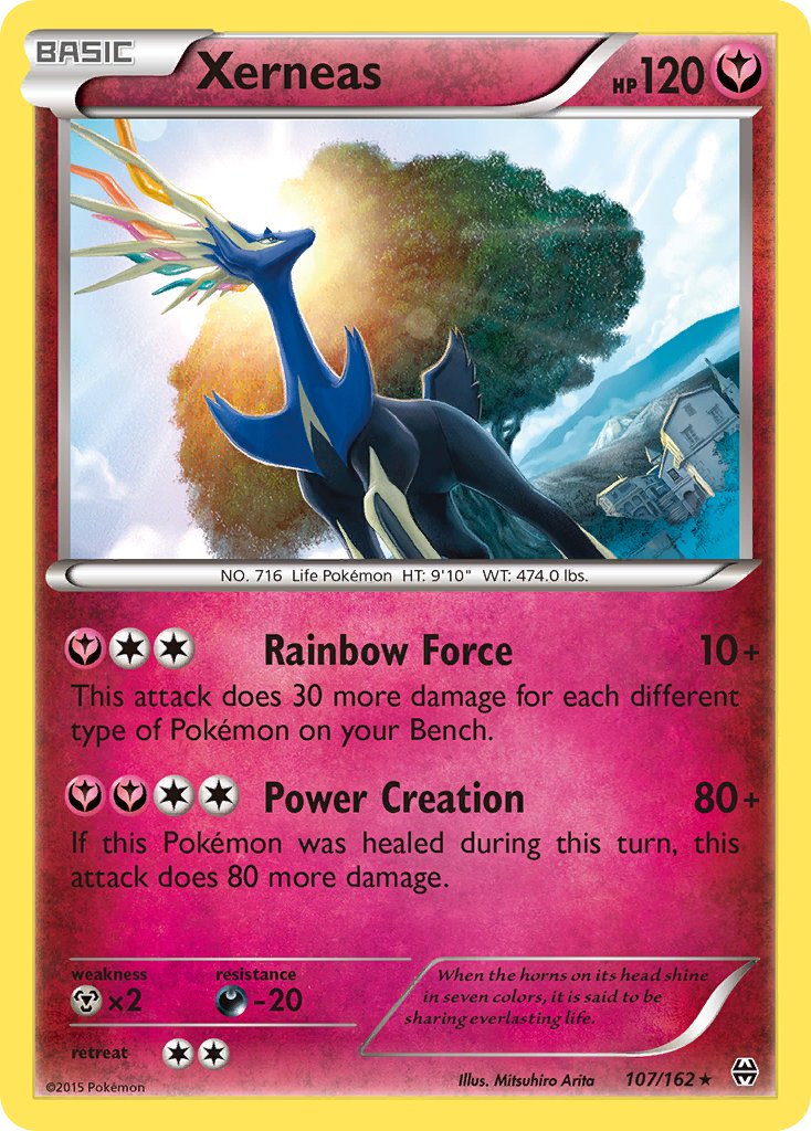 Xerneas (107/162) (Cosmos Holo) (Blister Exclusive) [XY: BREAKthrough] | Golgari Games