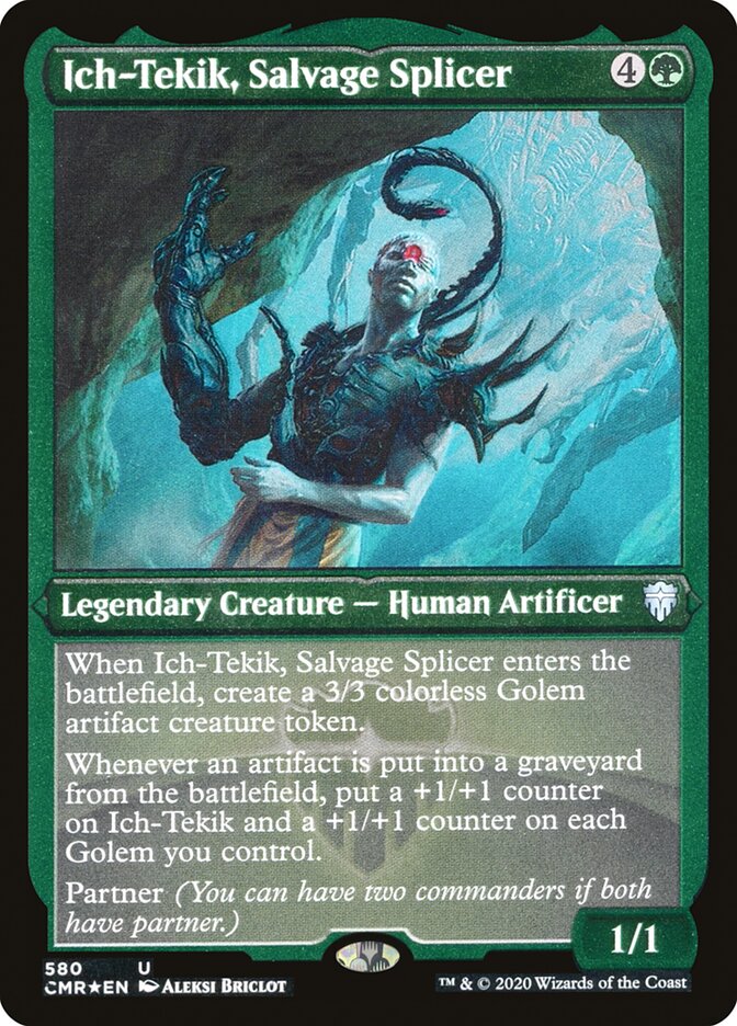 Ich-Tekik, Salvage Splicer (Etched) [Commander Legends] | Golgari Games