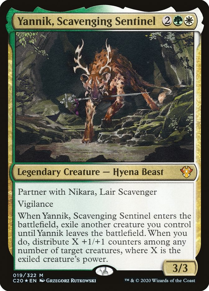 Yannik, Scavenging Sentinel [Commander 2020] | Golgari Games