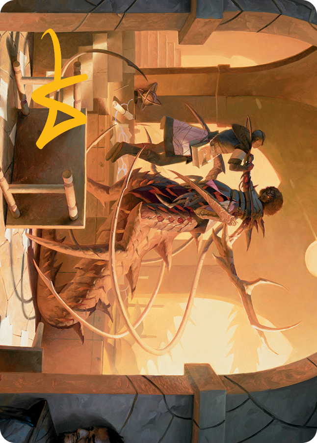 Rona, Tolarian Obliterator Art Card (Gold-Stamped Signature) [March of the Machine Art Series] | Local Legends