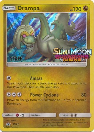 Drampa (SM21) (Staff Prerelease Promo) [Sun & Moon: Black Star Promos] | Golgari Games