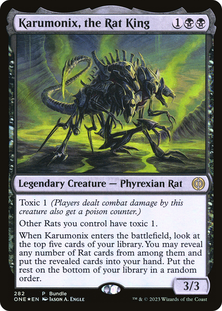 Karumonix, the Rat King (Bundle) [Phyrexia: All Will Be One] | Golgari Games