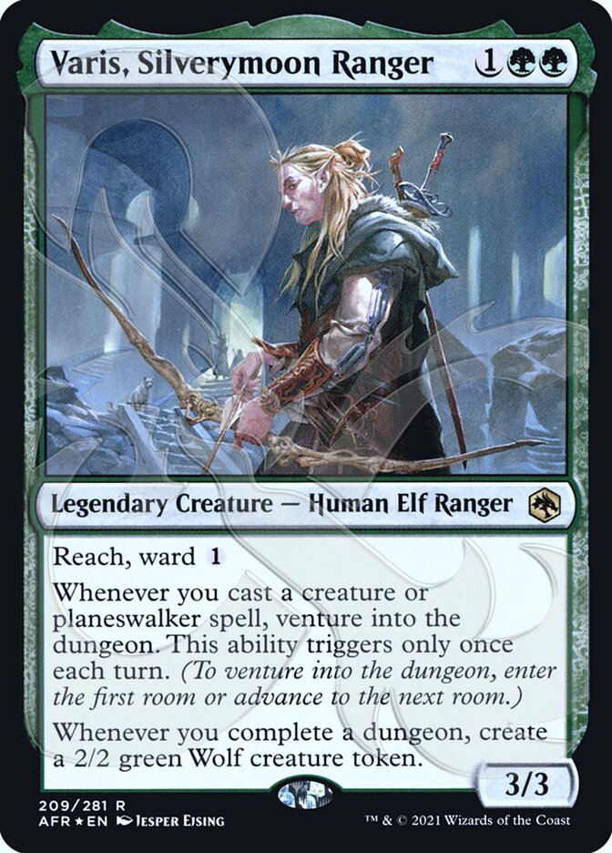 Varis, Silverymoon Ranger (Ampersand Promo) [Dungeons & Dragons: Adventures in the Forgotten Realms Promos] | Golgari Games