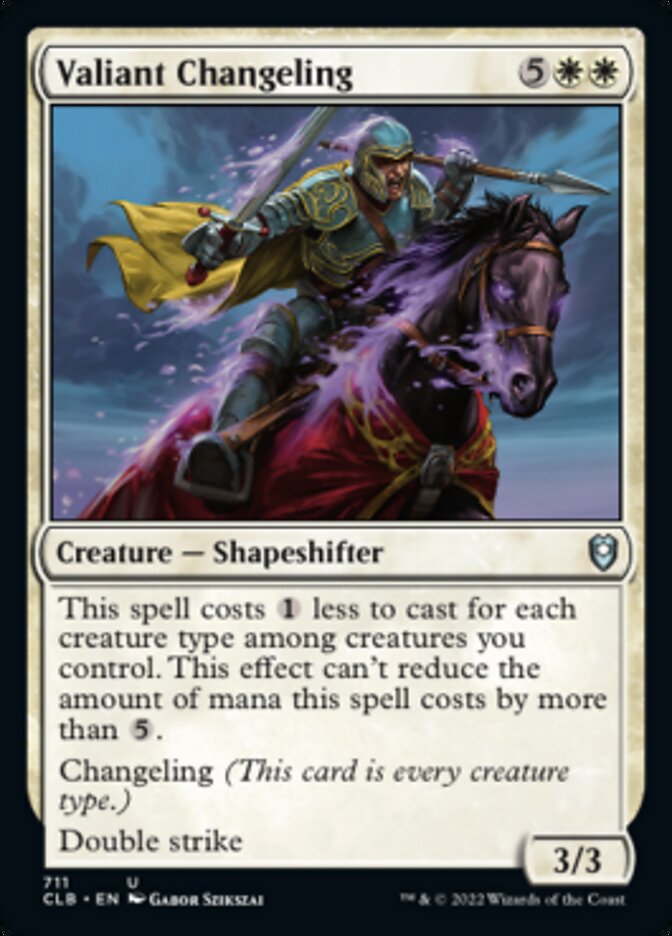Valiant Changeling [Commander Legends: Battle for Baldur's Gate] | Local Legends