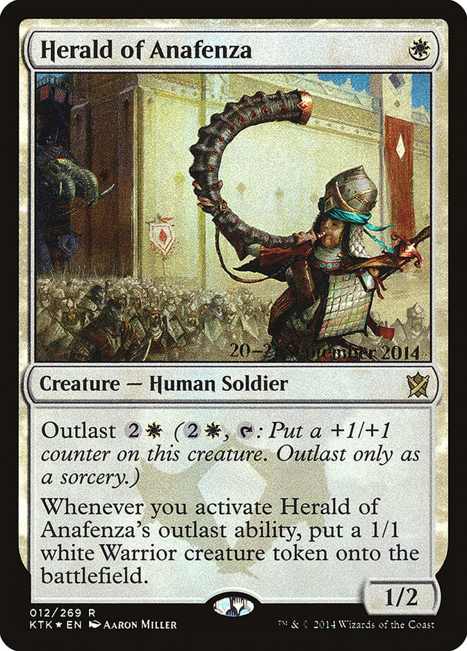 Herald of Anafenza [Khans of Tarkir Prerelease Promos] | Golgari Games