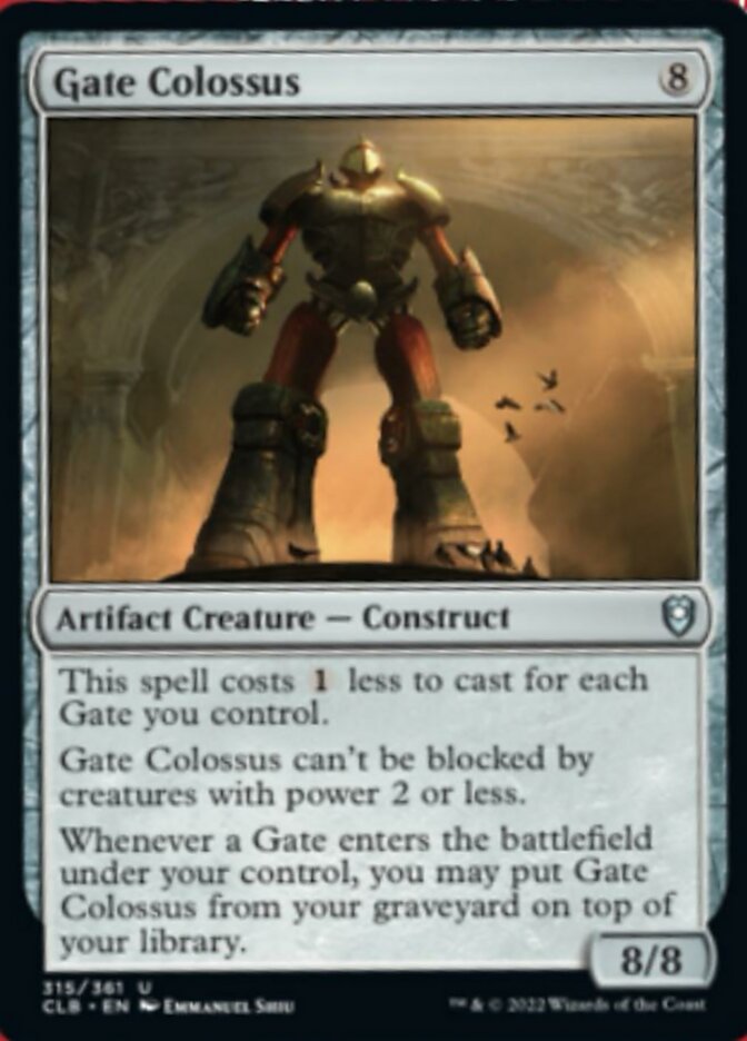 Gate Colossus [Commander Legends: Battle for Baldur's Gate] | Golgari Games