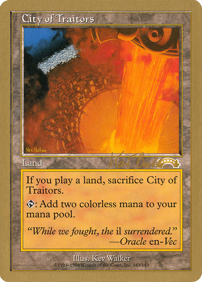 City of Traitors (Kai Budde) [World Championship Decks 1999] | Golgari Games