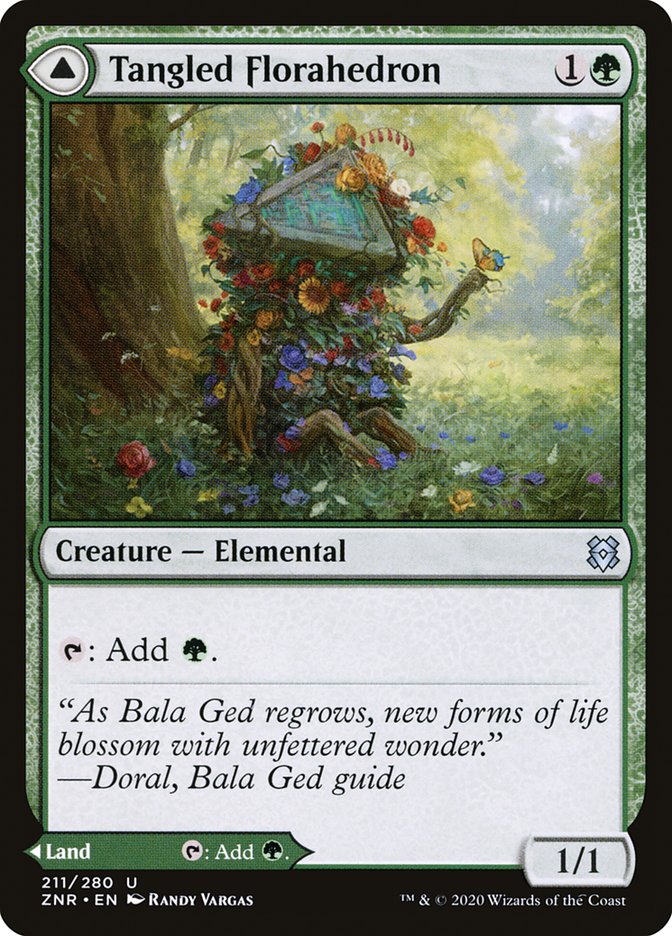 Tangled Florahedron // Tangled Vale [Zendikar Rising] | Local Legends