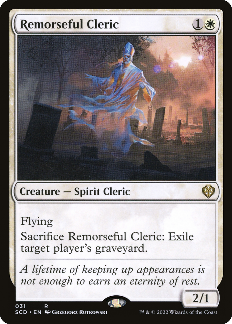 Remorseful Cleric [Starter Commander Decks] | Golgari Games