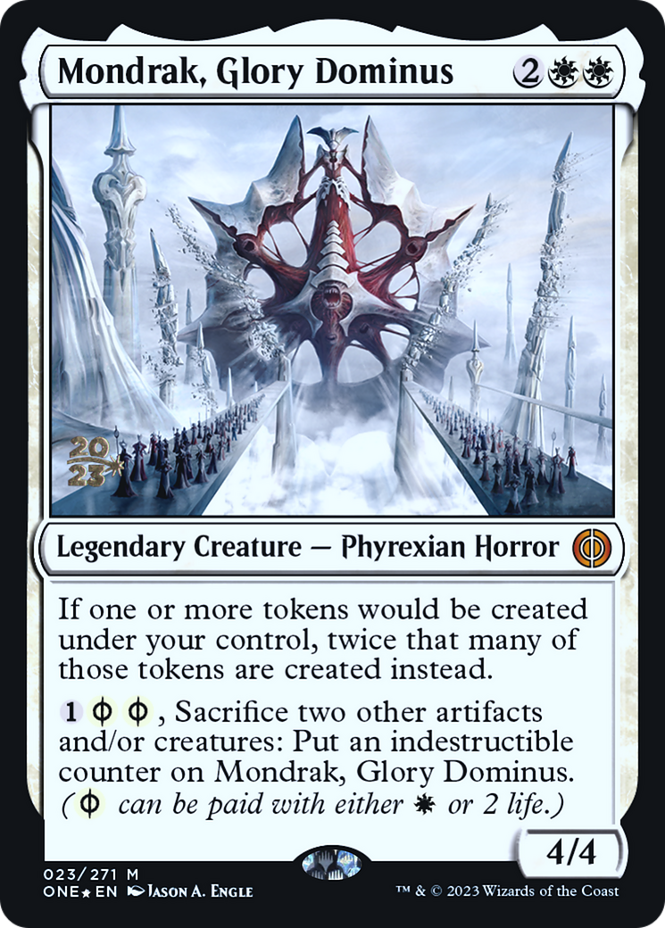 Mondrak, Glory Dominus [Phyrexia: All Will Be One Prerelease Promos] | Golgari Games