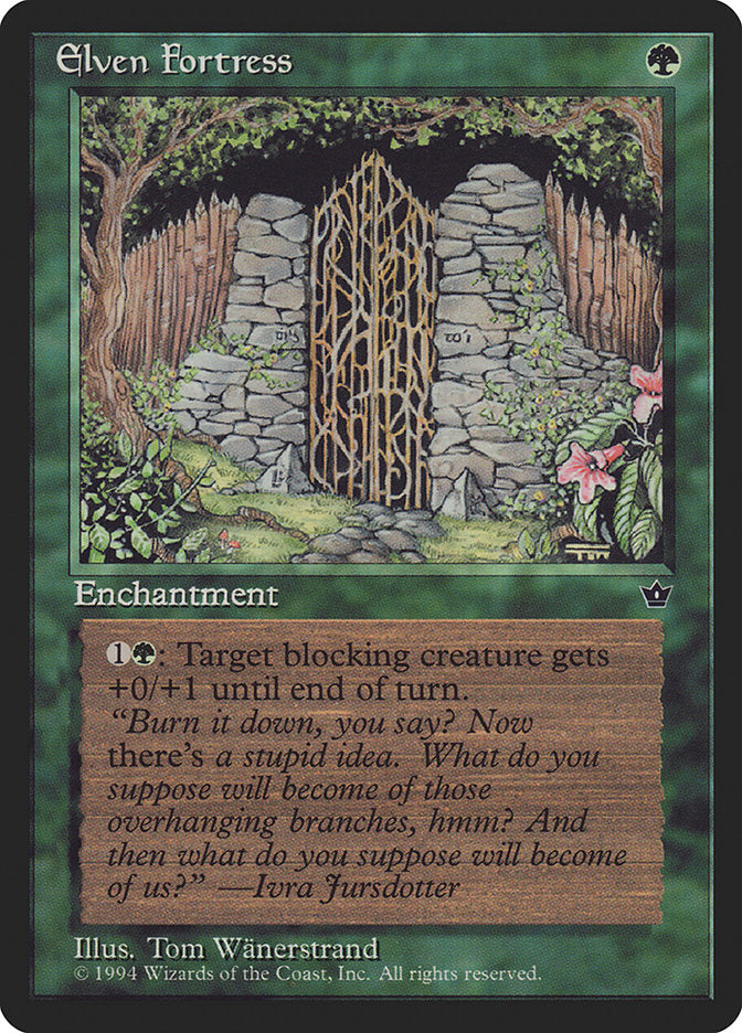 Elven Fortress (Tom Wanerstrand) [Fallen Empires] | Local Legends