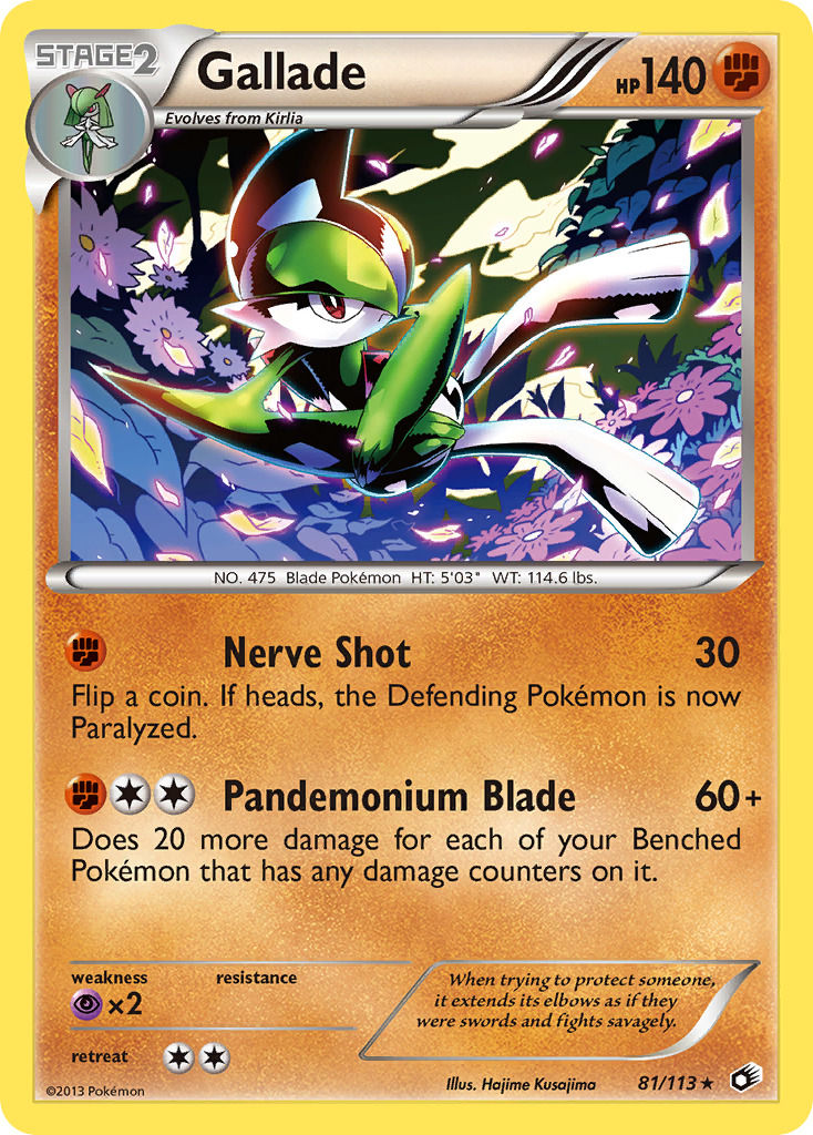 Gallade (81/113) [Black & White: Legendary Treasures] | Golgari Games