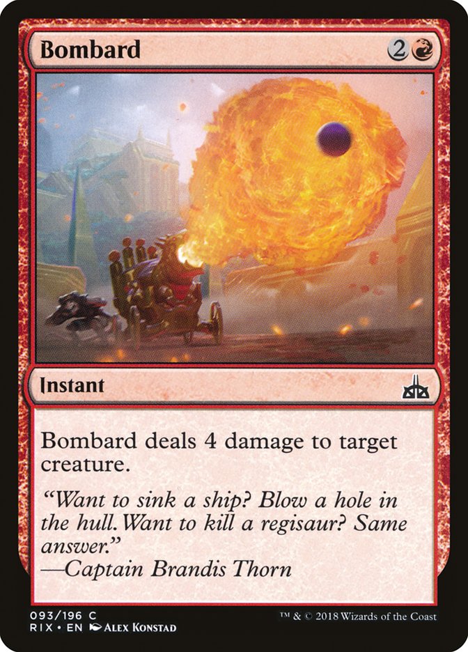 Bombard [Rivals of Ixalan] | Golgari Games