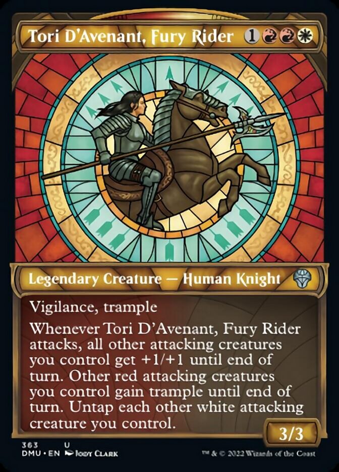 Tori D'Avenant, Fury Rider (Showcase Textured) [Dominaria United] | Golgari Games