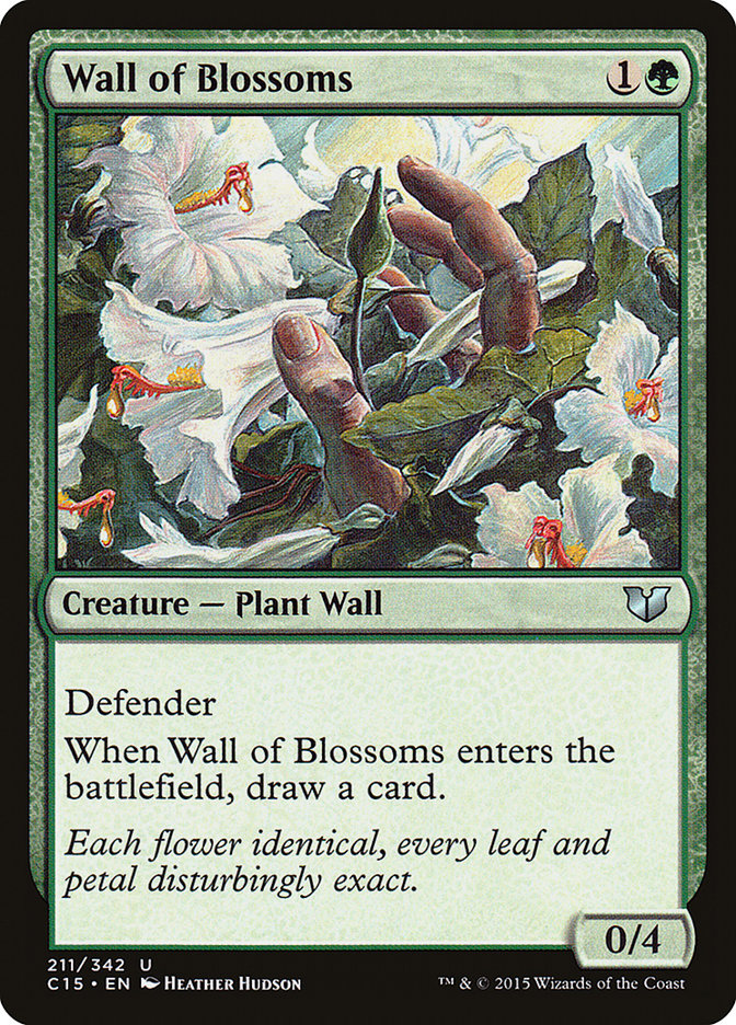 Wall of Blossoms [Commander 2015] | Golgari Games