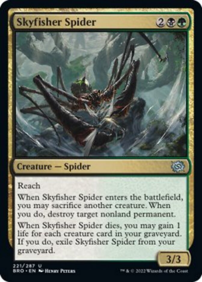 Skyfisher Spider [The Brothers' War] | Golgari Games