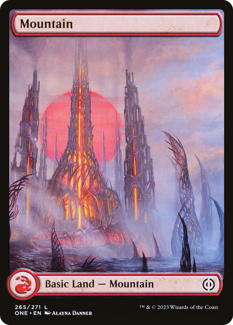 Mountain (265) (Full-Art) [Phyrexia: All Will Be One] | Golgari Games