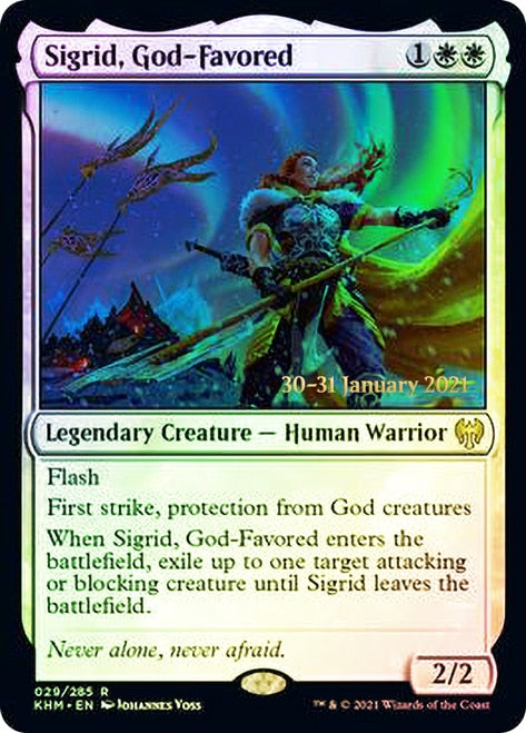 Sigrid, God-Favored [Kaldheim Prerelease Promos] | Golgari Games