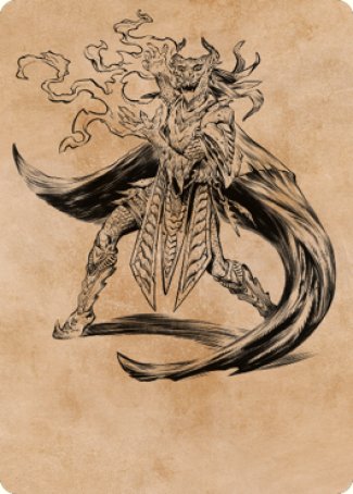 Livaan, Cultist of Tiamat Art Card [Commander Legends: Battle for Baldur's Gate Art Series] | Local Legends