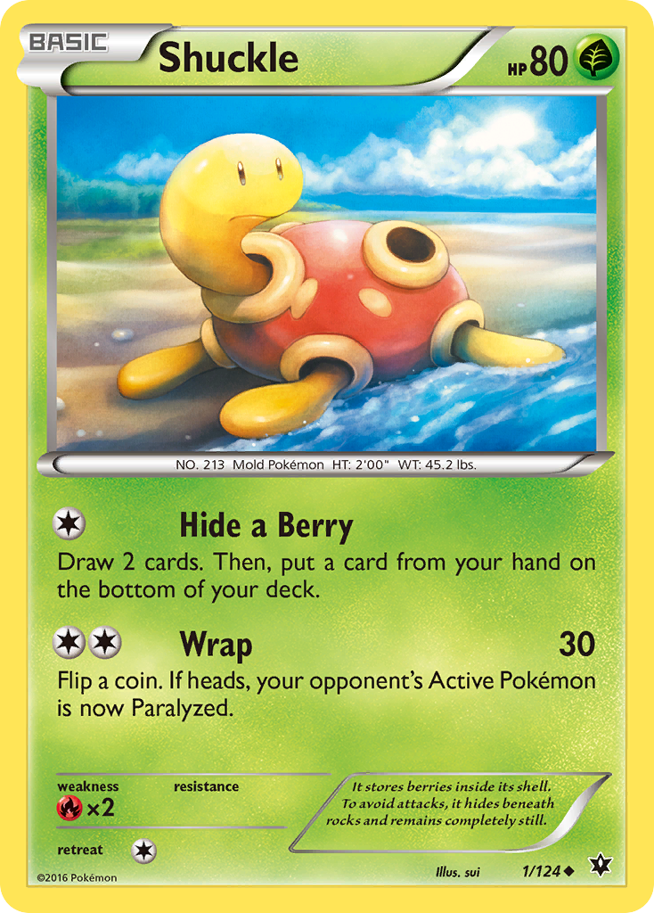 Shuckle (1/124) [XY: Fates Collide] | Golgari Games