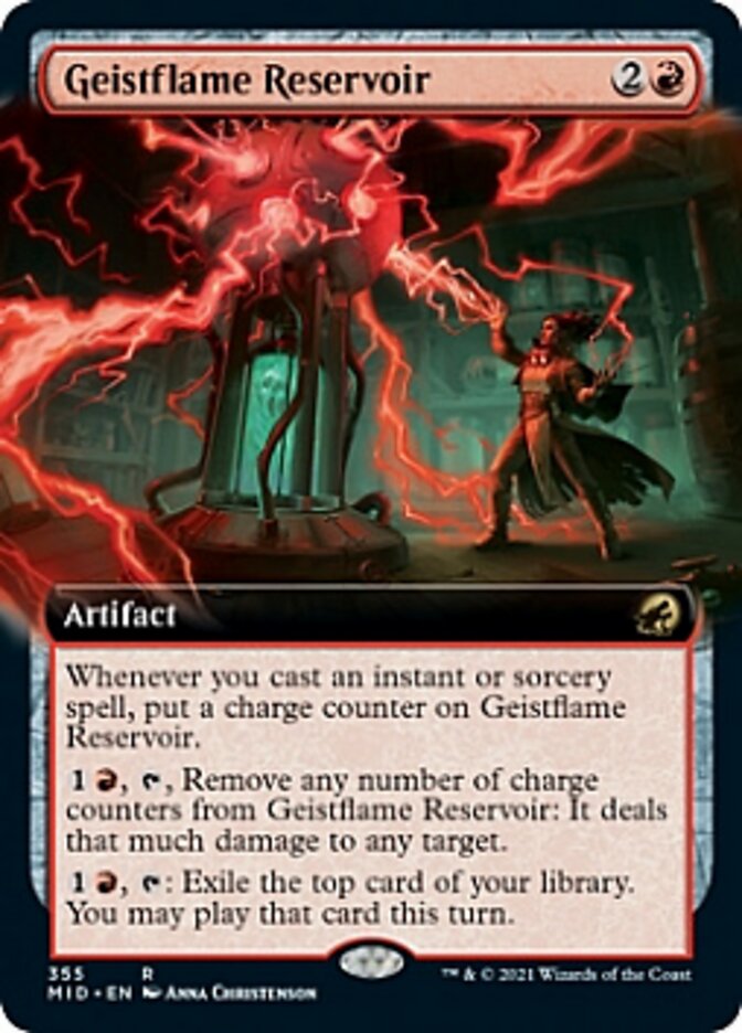 Geistflame Reservoir (Extended Art) [Innistrad: Midnight Hunt] | Golgari Games