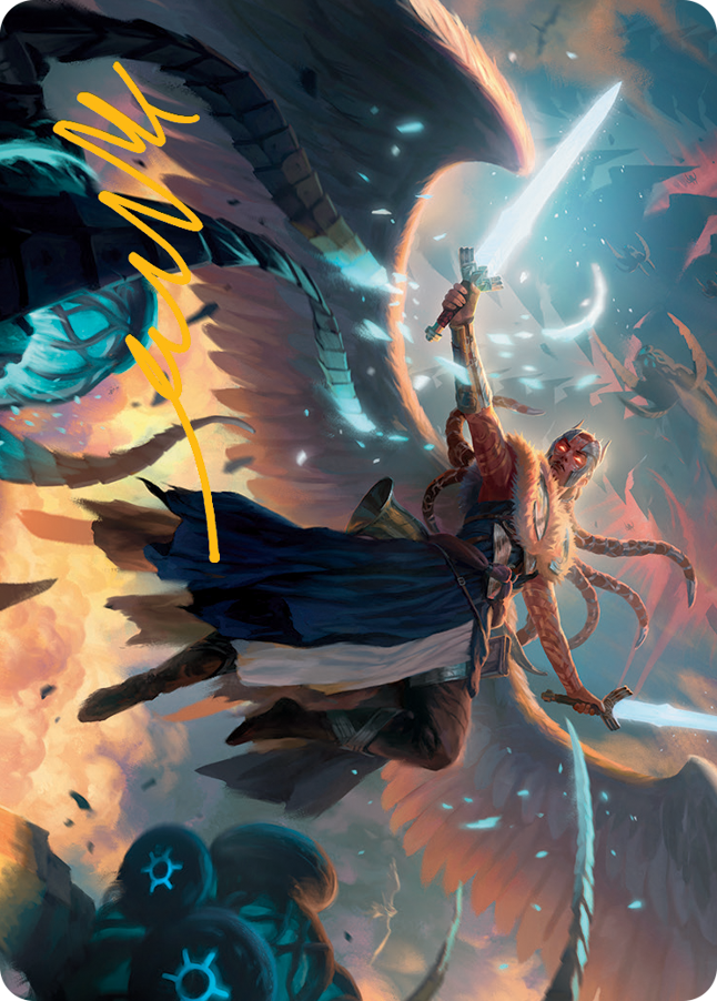 Boon-Bringer Valkyrie Art Card (Gold-Stamped Signature) [March of the Machine Art Series] | Local Legends