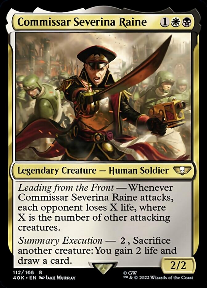 Commissar Severina Raine [Universes Beyond: Warhammer 40,000] | Golgari Games