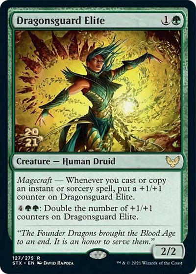 Dragonsguard Elite [Strixhaven: School of Mages Prerelease Promos] | Golgari Games