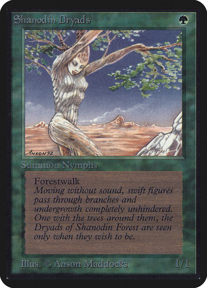 Shanodin Dryads [Alpha Edition] | Golgari Games