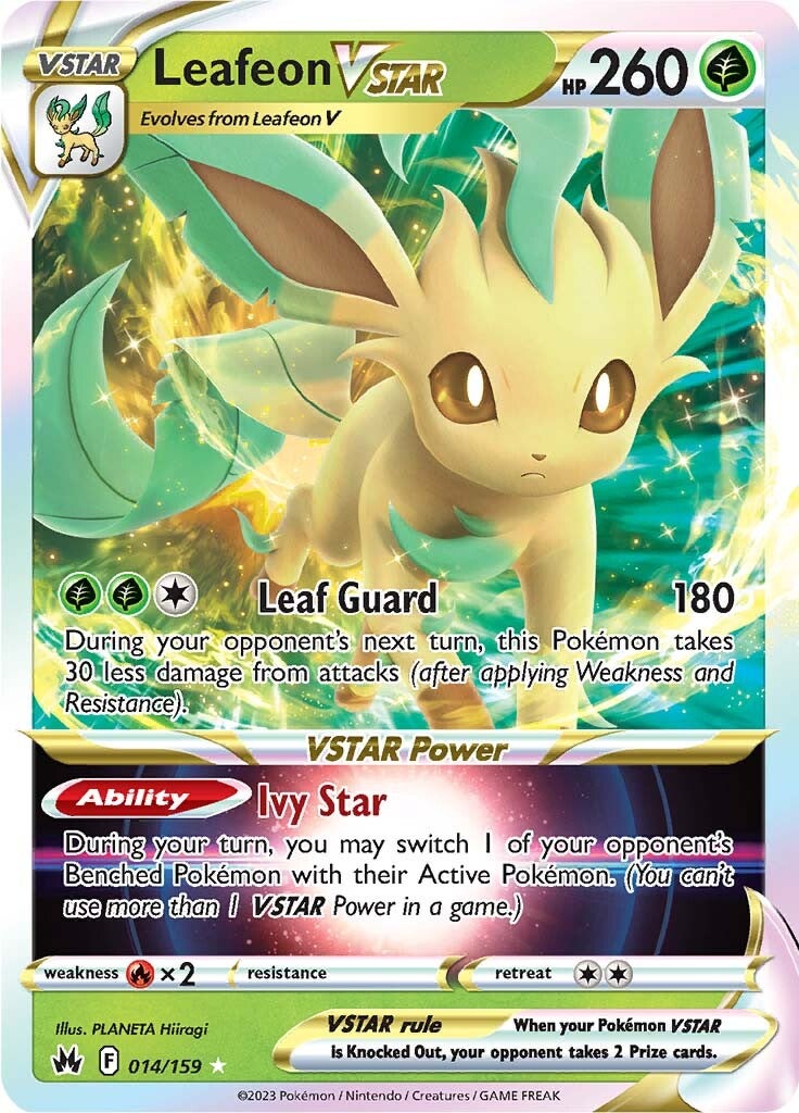 Leafeon VSTAR (014/159) [Sword & Shield: Crown Zenith] | Golgari Games