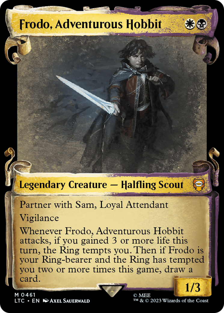 Frodo, Adventurous Hobbit [The Lord of the Rings: Tales of Middle-Earth Commander Showcase Scrolls] | Local Legends