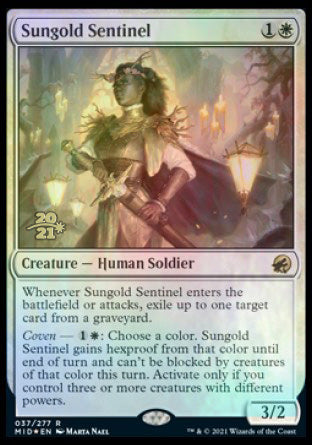 Sungold Sentinel [Innistrad: Midnight Hunt Prerelease Promos] | Golgari Games