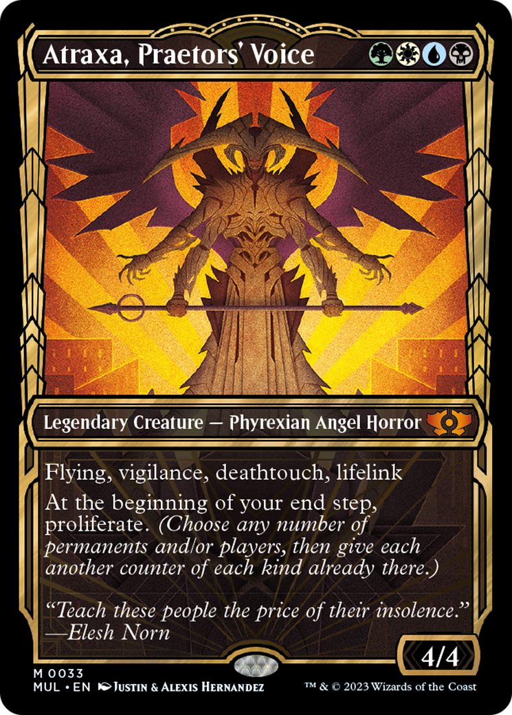 Atraxa, Praetors' Voice (Halo Foil) [Multiverse Legends] | Golgari Games