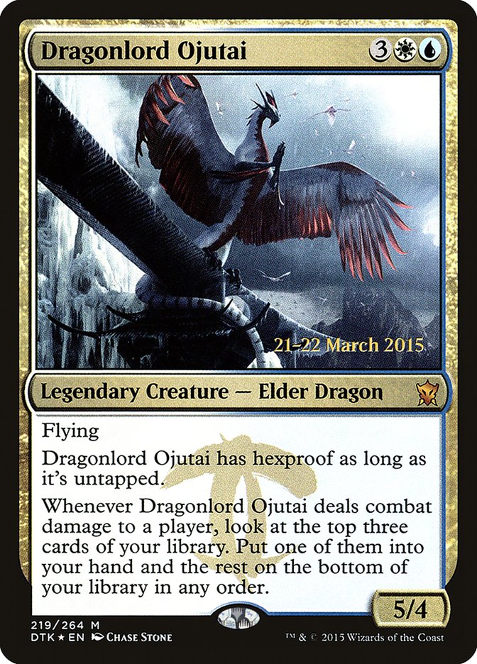 Dragonlord Ojutai [Dragons of Tarkir Prerelease Promos] | Local Legends