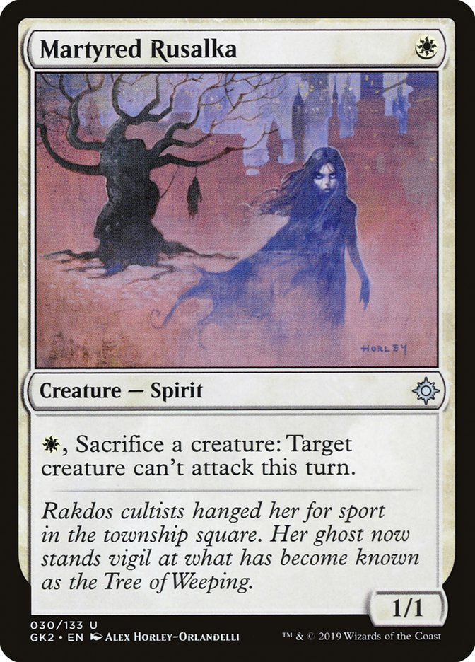 Martyred Rusalka [Ravnica Allegiance Guild Kit] | Golgari Games